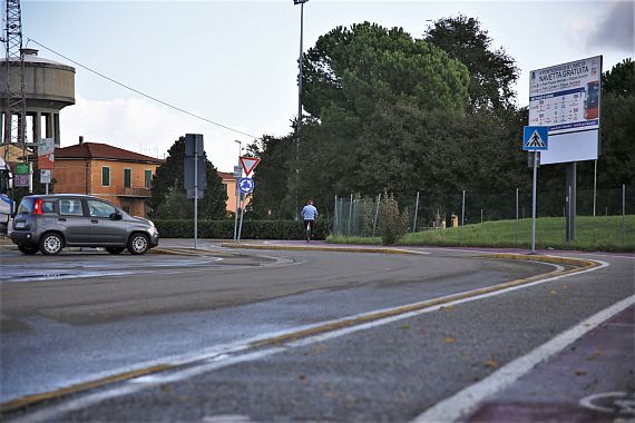 La ciclabile in via Peppino Impastato