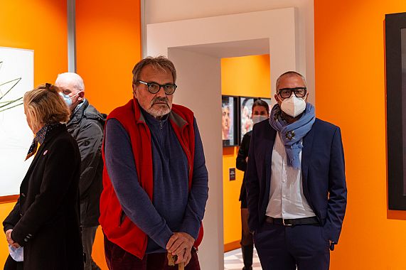 Toscani durante la visita al Palp 2