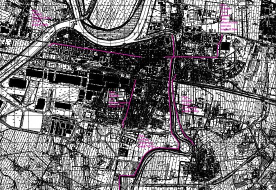 Le piste ciclabili in città (fonte: Comune di Pontedera)